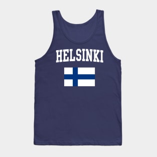 Helsinki Finland Finnish Flag Tank Top